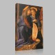 Leonardo DaVinci-Verrochio  Le Baptême du Christ, Détail deux anges Canvas