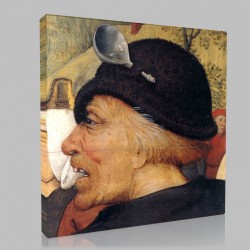 Bruegel-Dance of Peasants, Détail the Spoon Stampa su Tela