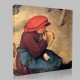 Bruegel-The Wedding banquet, Detail Greediness Canvas