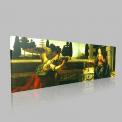 Leonardo DaVinci-Annunciation Stampa su Tela