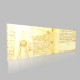 Leonardo DaVinci-Page d'annotations sur la Lune, dessins et notes sur l'éclairage du Soleil de la Terre et de la Lune, Codex Hammer Canvas