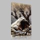 Caspar David Friedrich-Cabane sous la neige Canvas