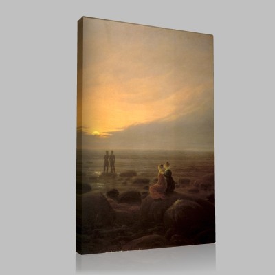 Caspar David Friedrich-Clair de lune sur la mer Canvas Caspar David Friedrich-Clair de lune sur la mer Canvas