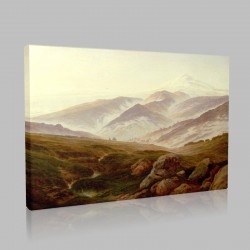 Caspar David Friedrich-Die Elbquelle im Riesenbirge Stampa su Tela