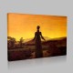 Caspar David Friedrich-Femme dans le soleil du matin Canvas