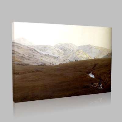 Caspar David Friedrich-La Cascade Canvas Caspar David Friedrich-La Cascade Canvas