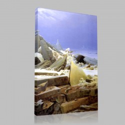 Caspar David Friedrich-La Mer de glace ou Le Naufrage Stampa su Tela