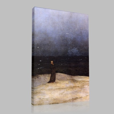 Caspar David Friedrich-Le Maine au bord de la mer, détail Canvas