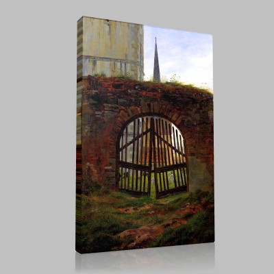 Caspar David Friedrich-Le cimetière de Priesnitz Canvas Caspar David Friedrich-Le cimetière de Priesnitz Canvas