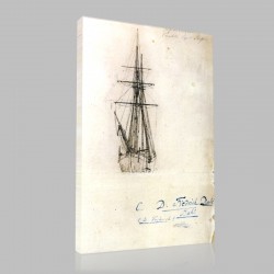 Caspar David Friedrich-Voilie Stampa su Tela