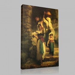 Ernest Hebert-Les Cervarolles Stampa su Tela