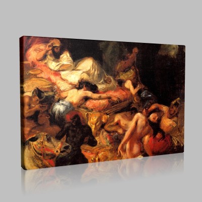 Eugène Delacroix-La Mort de Sardanapale Canvas