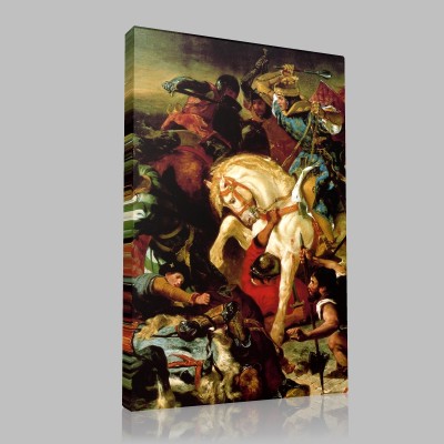 Eugène Delacroix-La bataille de Tailebourg Canvas