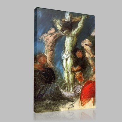 Eugène Delacroix-Le Christ entre les deux larrons ou le Coup de lance Canvas Eugène Delacroix-Le Christ entre les deux larrons ou le Coup de lance Canvas