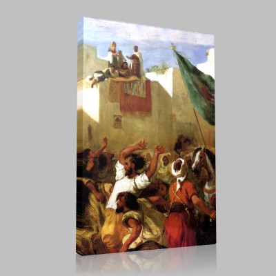 Eugène Delacroix-Les Convulsionnaires de Tanger Canvas