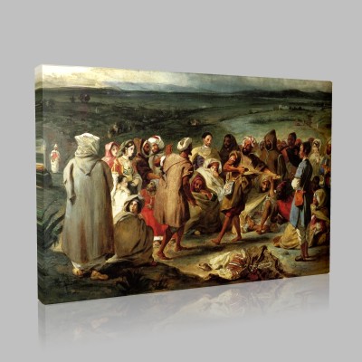 Eugène Delacroix-Musiciens Canvas