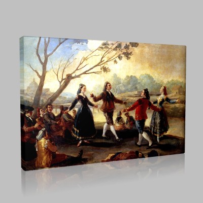 Goya-Danse sur les bords de Manzaamares Canvas