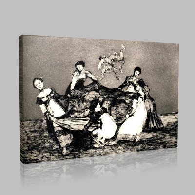 Goya-Folie Féminine, Disparate femenino Canvas Goya-Folie Féminine, Disparate femenino Canvas