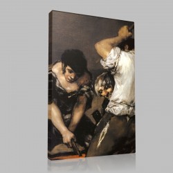 Goya-La Forge,détail Stampa su Tela
