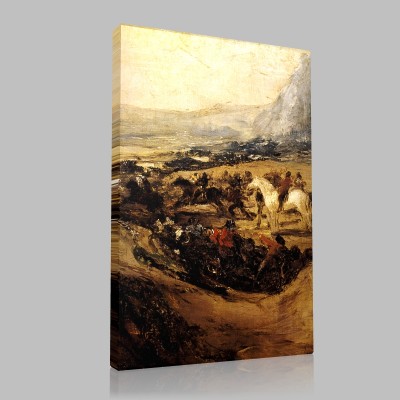 Goya-La Mongolfière, détail Canvas