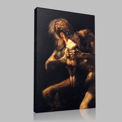 Goya-Saturne dévorant ses enfants Canvas