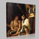 Eugène Delacroix-Femmes d'Alger dans leur appartement, Détail Canvas