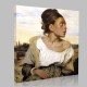 Eugène Delacroix-Jeune Femme assise dans un cimetière Canvas Eugène Delacroix-Jeune Femme assise dans un cimetière Canvas