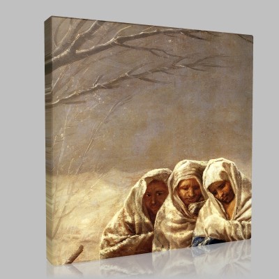Goya-L'Hiver ou la Tempête de neige , détail Canvas
