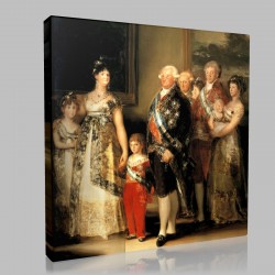 Goya-La Famille de Charles IV Stampa su Tela