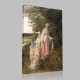 Gustave Moreau-Two women in landscape Canvas