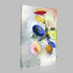 Odilon Redon-Flowers Stampa su Tela