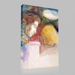 Odilon Redon-The Blessing Stampa su Tela