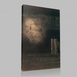 Odilon Redon-The Teeth Stampa su Tela