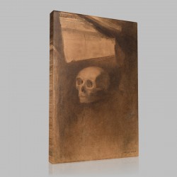Odilon Redon-Through the Crack a Death's-Head Was Projected Stampa su Tela