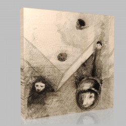 Odilon Redon-On the Bacdrop of our Nights Stampa su Tela