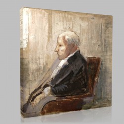 Odilon Redon-Seated Man Stampa su Tela