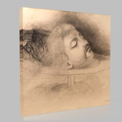 Odilon Redon-The Head of Saint John the Baptist Stampa su Tela