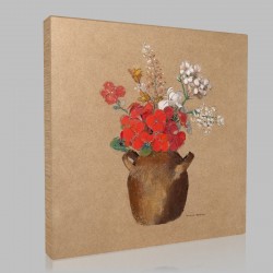 Odilon Redon-Vase of Flowers Stampa su Tela