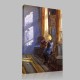 Anna Ancher-Rayons de soleil dans la chambre bleue Canvas