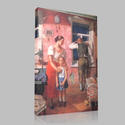 Kuzma Sergeevich Petrov Vodkin-Alarm Stampa su Tela Kuzma Sergeevich Petrov Vodkin-Alarm Stampa su Tela