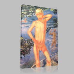 Kuzma Sergeevich Petrov Vodkin-Bathing Boys Stampa su Tela