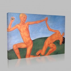 Kuzma Sergeevich Petrov Vodkin-Boys at play Stampa su Tela