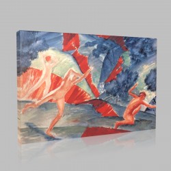 Kuzma Sergeevich Petrov Vodkin-Hurricane Stampa su Tela