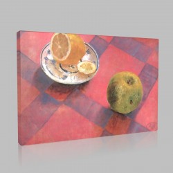 Kuzma Sergeevich Petrov Vodkin-Lemon and Apple Stampa su Tela