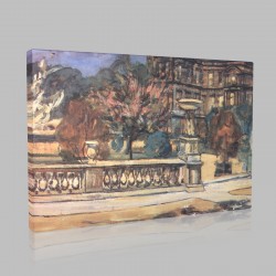 Kuzma Sergeevich Petrov Vodkin-Luxembourg Street Stampa su Tela