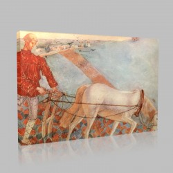 Kuzma Sergeevich Petrov Vodkin-Mikula Selyaninovich Stampa su Tela