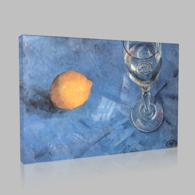 Kuzma Sergeevich Petrov Vodkin-Naturmort,Lemon and Wine Canvas