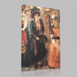 Kuzma Sergeevich Petrov Vodkin-The Cafe Stampa su Tela