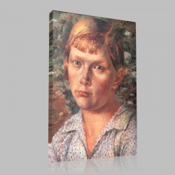 Kuzma Sergeevich Petrov Vodkin-The Girl in Woof Stampa su Tela