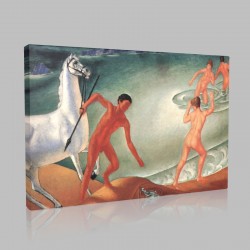 Kuzma Sergeevich Petrov Vodkin-The Thirsting Soldier Stampa su Tela